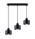 Hanging lamp SAVAR 3 black + 3x LED Bulb E27 3000K Warm 7.5W 620lm