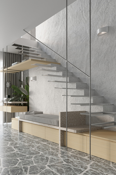 Wall ceramic lamp VIXEN white + 1x LED Bulb G9 4000K Cool White 4.5W 530lm