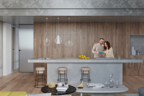 Pendant lamp DEMI white + 1x LED Bulb E27 4000K Cool White 7.5W 650lm