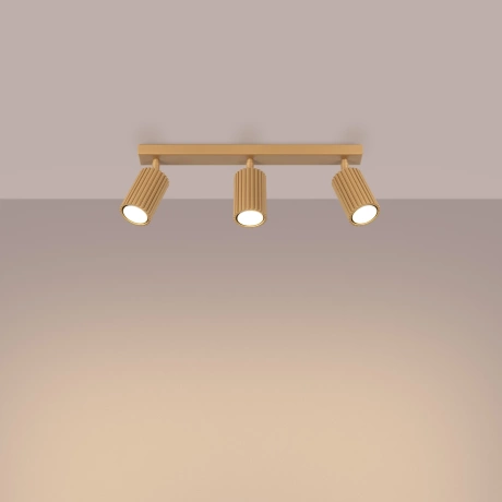 Ceiling lamp KARBON 3L gold