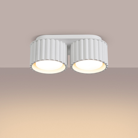 Ceiling lamp AURA 2 white Gx53