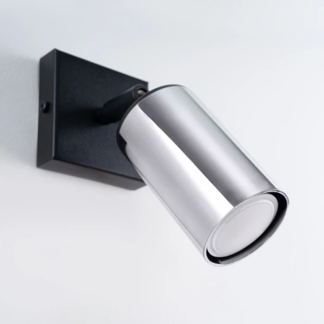 Wall lamp WINX black/chrome