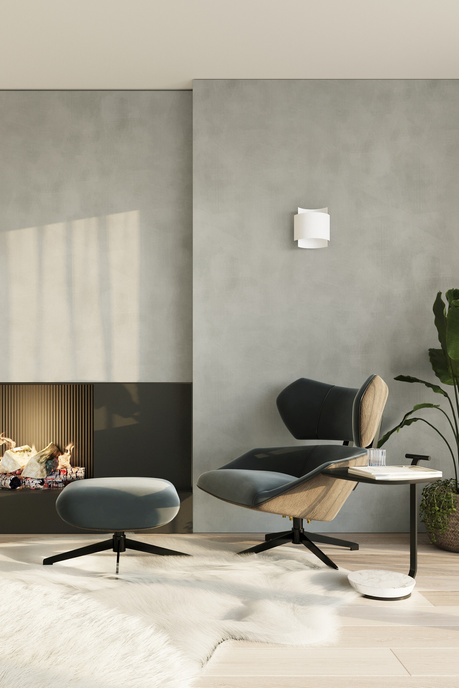 Wall lamp IMPACT white + 1x LED bulb G9 3000K Warm 4.5W 510lm