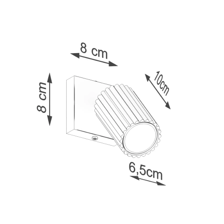 Wall lamp KARBON black