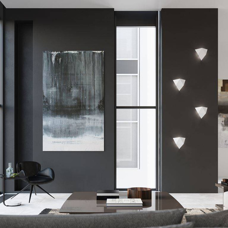 Wall lamp SOLIDO white + 1x LED Bulb G9 3000K Warm 4.5W 510lm