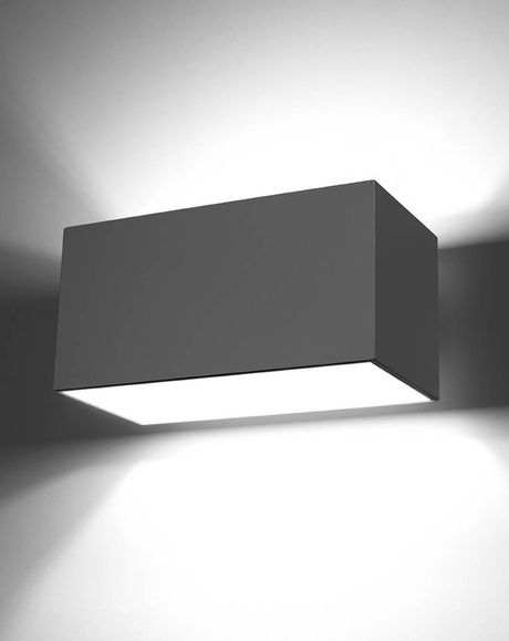 Wall lamp QUAD MAXI gray + 2x LED Bulb G9 4000K Cool White 4.5W 530lm