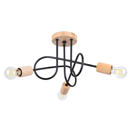 Chandelier EMBER 3 schwarz