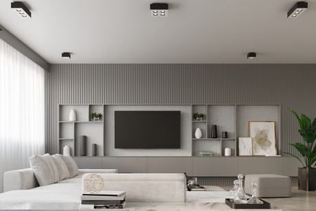 Ceiling lamp MONO 3 black + 3x LED GU-10 Bulb 4000K Cool White 7W 630lm