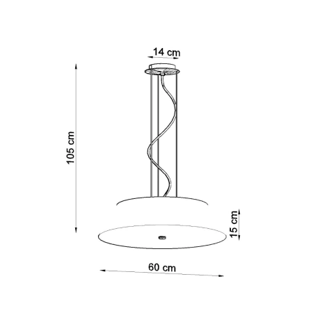 Chandelier VEGA 60 black