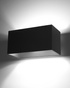 Wall lamp QUAD MAXI black + 2x LED Bulb G9 3000K Warm 4.5W 510lm