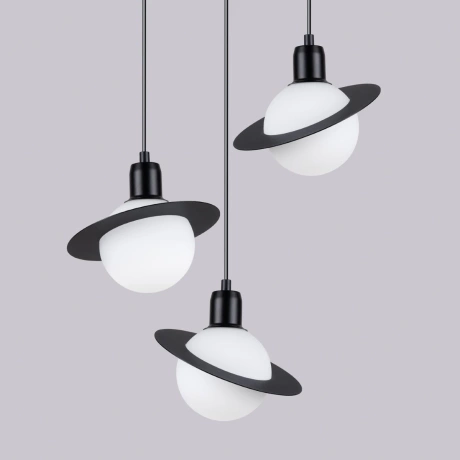 Pendant lamp HYPERION 3P black