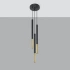 Pendant lamp MOZAICA 3P black/golden