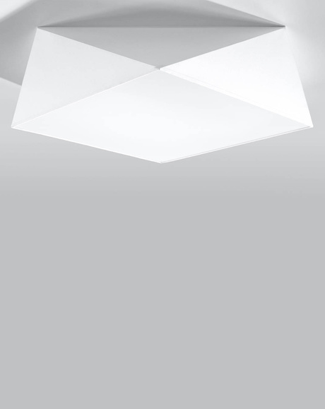 Ceiling lamp HEXA 45 WHITE + 3x LED Bulb E27 4000K Cool White 7.5W 650lm