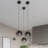 Pendant lamp TULOS 3L black