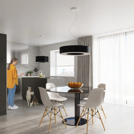 Chandelier SATURNO 70 black