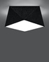 Ceiling lamp HEXA 25 BLACK + 1x LED Bulb E27 4000K Cool White 7.5W 650lm