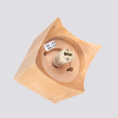 Ceiling lamp SOLIS natural wood