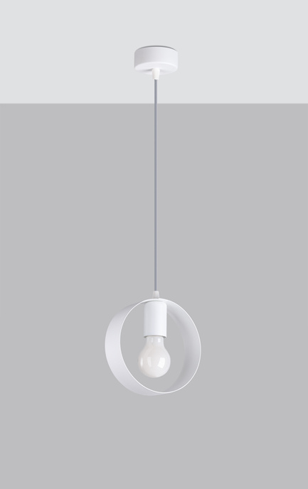 Ceiling pendant lamp TITRAN 1 white + 1x LED bulb E27 4000K Cool White 7.5W 690lm