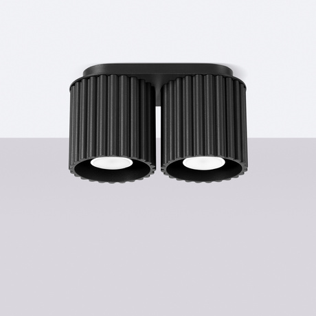 Ceiling lamp AURA 2 black GU10