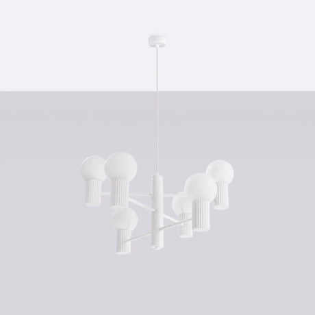 Chandelier HALO 6 white