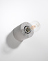 Wall lamp SALGADO concrete + 1x LED Bulb E27 4000K Cool White 7.5W 650lm