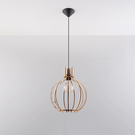 Pendant lamp ARANCIA natural wood