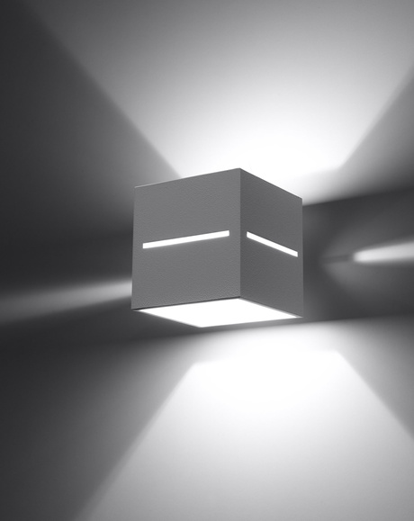 Wall lamp LOBO white + 1x LED Bulb G9 3000K Warm 4.5W 510lm