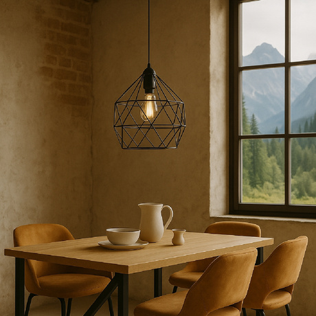 Pendant lamp TRIOM 30 black