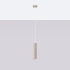 Pendant lamp KARBON 1 taupe