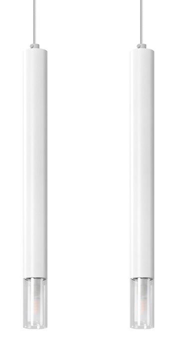 Pendant lamp VIZIER 2 white + 2x LED Bulb G9 3000K Warm White 4.5W 510lm