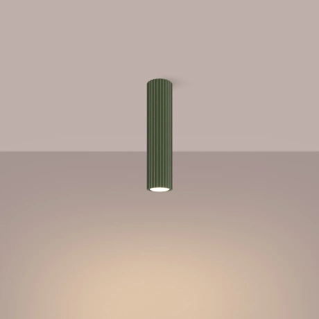 Ceiling lamp KARBON 30 olive green