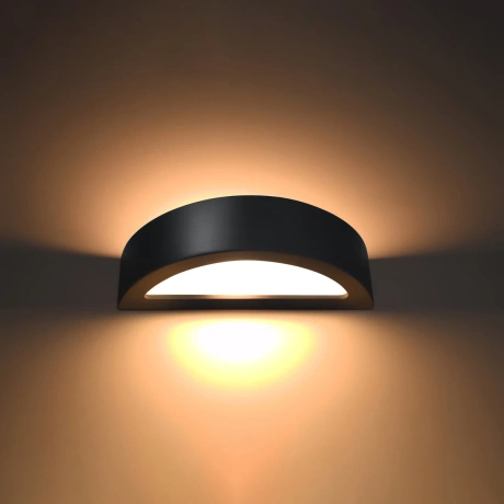 Wall lamp ceramic ATENA black