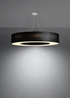 Chandelier SATURNO 90 black + 8x LED Bulb E27 3000K Warm 7.5W 620lm