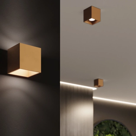 Wall lamp QUAD 1 gold