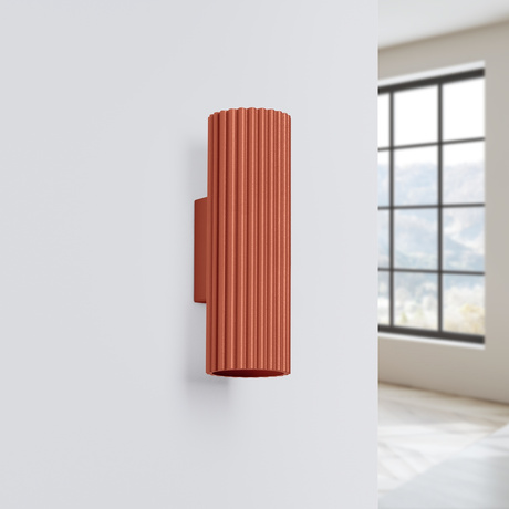 Wall lamp KARBON 20 red ochre