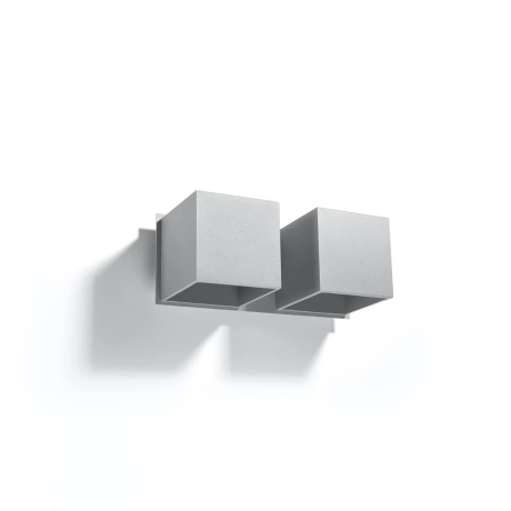 Wall lamp QUAD 2 grey