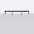 Ceiling lamp WINX 4L black/gold
