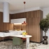 Pendant lamp BILO red ochre
