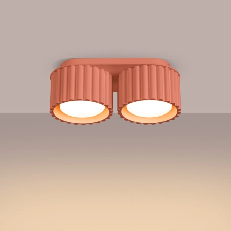 Ceiling lamp AURA 2 peach Gx53