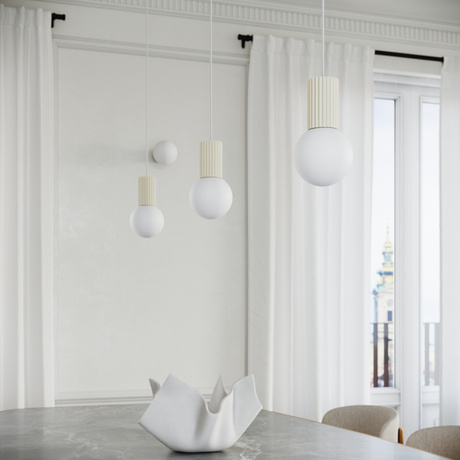 Pendant lamp HALO 3P beige