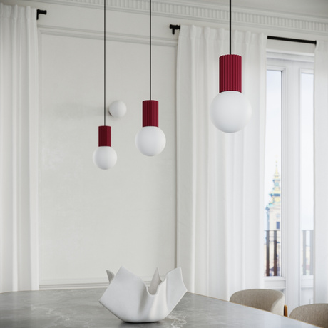 Pendant lamp HALO 1 burgundy