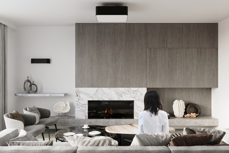 Chandelier LOKKO 45 black + 5x LED Bulb E27 3000K Warm 7.5W 620lm