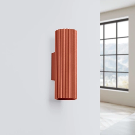 Wall lamp KARBON 20 red ochre