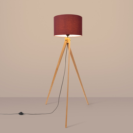 Floor lamp NATT burgundy