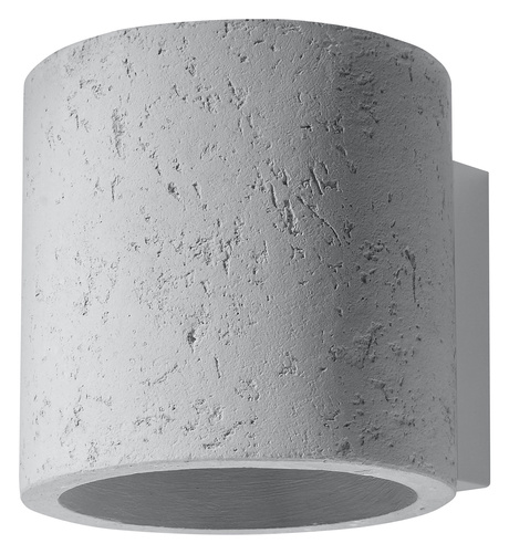 Wall lamp ORBIS concrete + 1x LED Bulb G9 4000K Cool White 4.5W 530lm