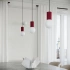 Pendant lamp HALO 3P burgundy
