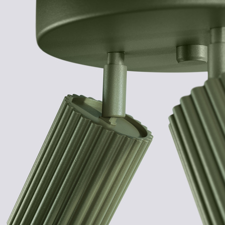 Ceiling lamp KARBON 3P olive green