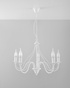 Chandelier MINERWA 5 white + 5x LED Bulb E14 3000K Warm White 7.5W 620lm