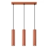 Pendant lamp LAGOS 3L red ochre