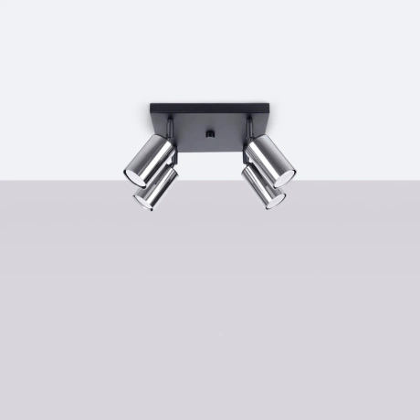 Ceiling lamp WINX 4 black/chrome